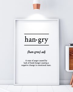 Hangry Minimalist Print