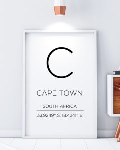 Cape Town Minimal Scandinavian Print