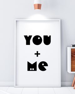 You and Me Minimal Print
